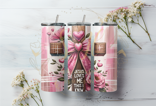 “Jesus Loves Me” Tumbler